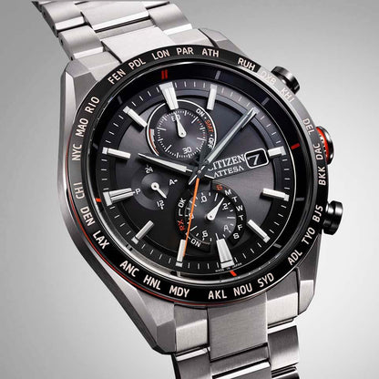 シチズン 腕時計 CITIZEN ATTESA アテッサ ACT Line Eco-Drive エコドライブ ソーラー電波 AT8189-61E メンズ