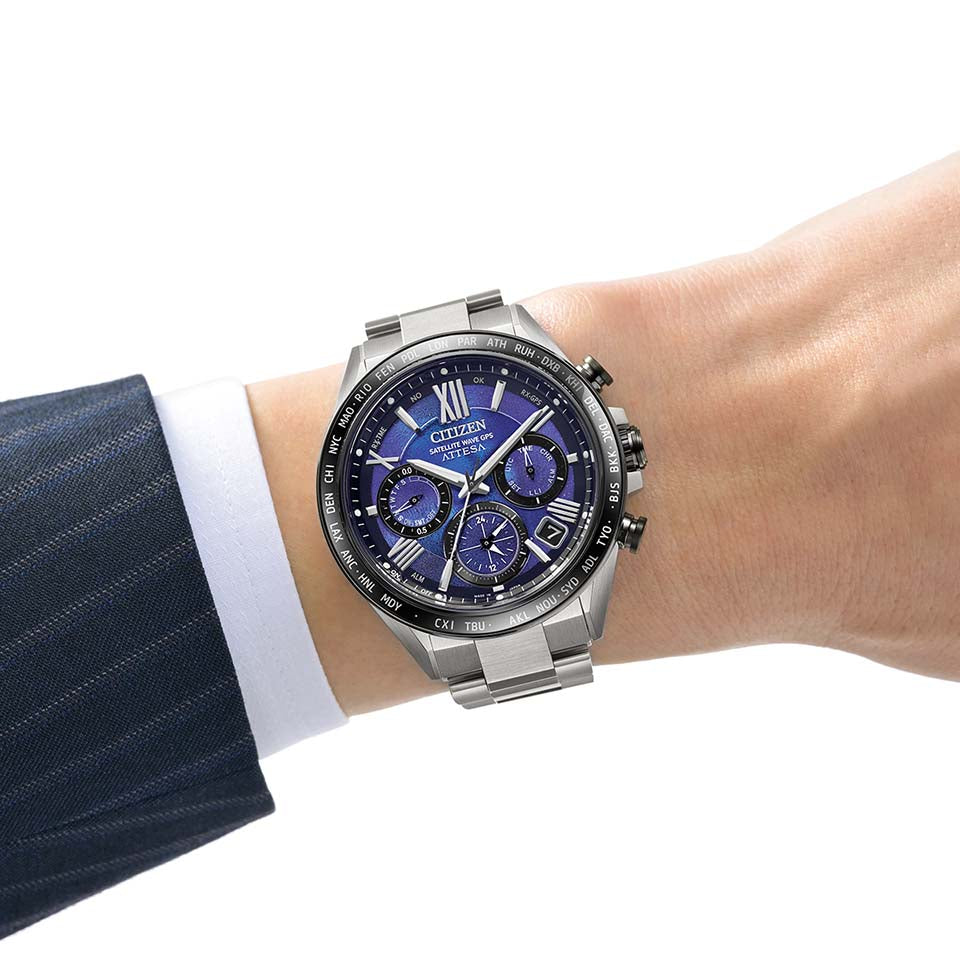 シチズン 腕時計 CITIZEN UNITE with BLUE 限定 ACT Line Eco-Drive エコドライブ GPS衛星電波 CC4075-50L メンズ