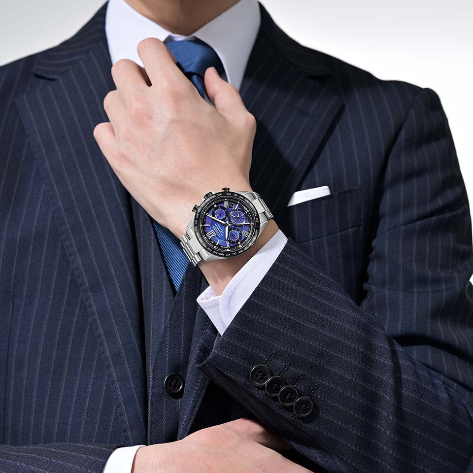 シチズン 腕時計 CITIZEN UNITE with BLUE 限定 ACT Line Eco-Drive エコドライブ GPS衛星電波 CC4075-50L メンズ