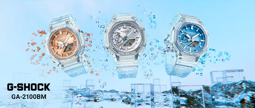 G-SHOCK ジーショック 腕時計 デジタルアナログコンビ スケルトン GA-2100BM-7A5JF メンズ 国内正規品