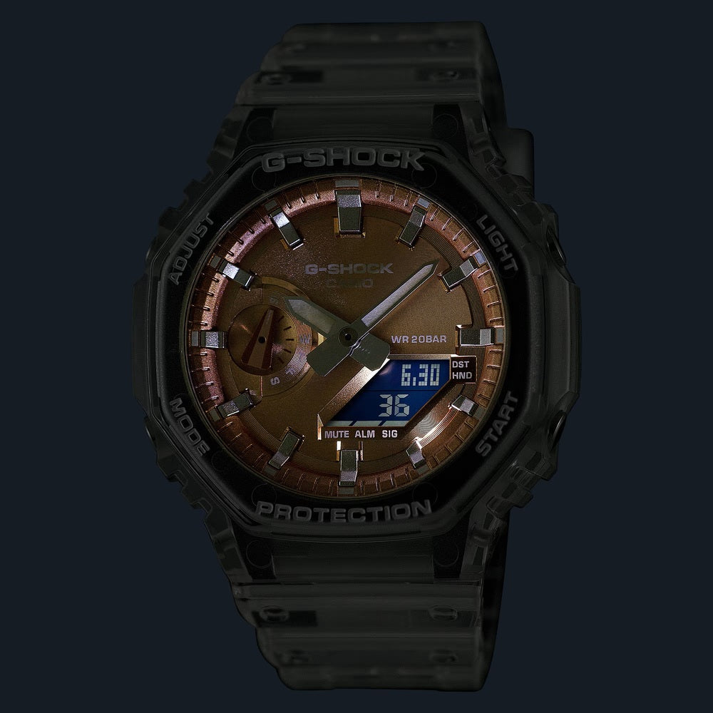 G-SHOCK ジーショック 腕時計 デジタルアナログコンビ スケルトン GA-2100BM-7A5JF メンズ 国内正規品