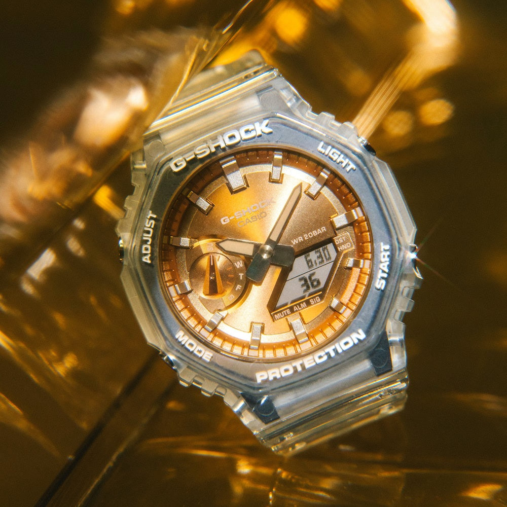 G-SHOCK ジーショック 腕時計 デジタルアナログコンビ スケルトン GA-2100BM-7A5JF メンズ 国内正規品