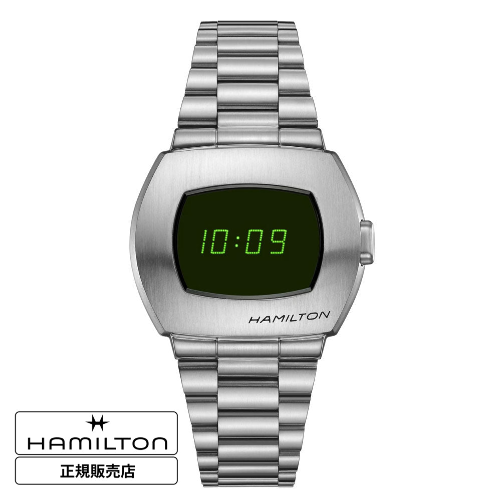 HAMILTON◆クォーツ腕時計/デジタル/ステンレス/RED/SLV/H524140