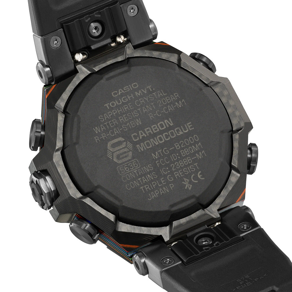 G-SHOCK ジーショック 腕時計 スマートフォンリンク電波ソーラー限定 カーボン積層フレーム MTG-B2000YR-1AJR メンズ 国内正規品