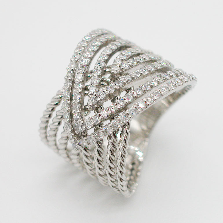 Pt950 プラチナ ダイヤモンド 幅広リング 1.00ct リング 指輪 – 宝飾品