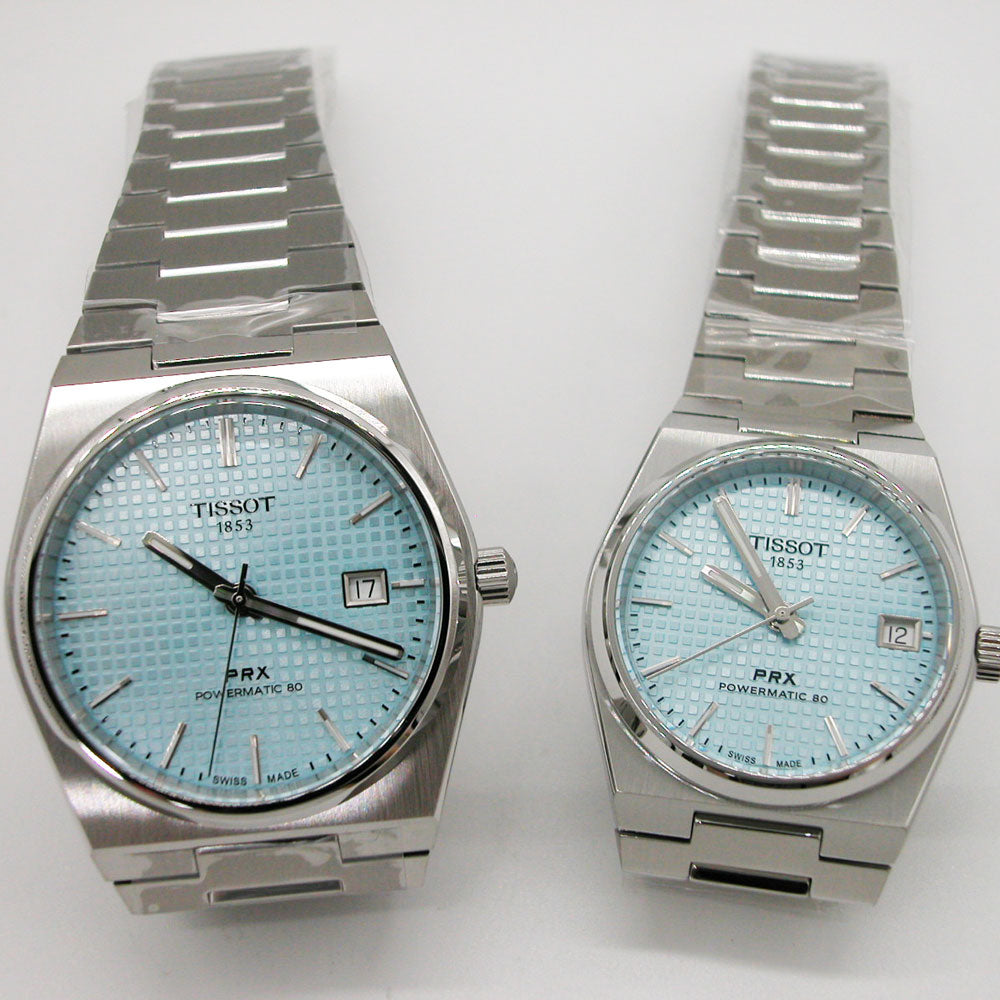 ティソ 腕時計 TISSOT PRX オートマティック自動巻 35mm アイスブルー文字盤 T1372071135100 メンズ 国内正規品