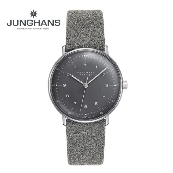 マックスビルBYユンハンス JUNGHANS 腕時計 手巻き グレーカラー 027