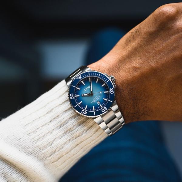 オリス 腕時計 アクイス ORIS 自動巻き レイクバイカル リミテッドエディション Ref: 733 7730 4175 Set 国内正規品