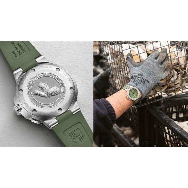 オリス ORIS 腕時計 アクイスデイト ニューヨークハーバー リミテッドエディション限定品 41.5mm 自動巻き Ref.73377664187-Set 国内正規品