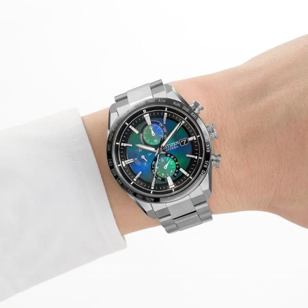 シチズン 腕時計 CITIZEN ATTESA アテッサ アクトライン UNITE with BLUE Eco-Drive エコドライブ ソーラー電波 ダイレクトフライト AT8188-64L 限定 メンズ