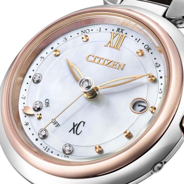シチズン 腕時計 クロスシー CITIZEN エコドライブ電波 Floret Diamond model Titania Happy Flight ES9466-65W レディース