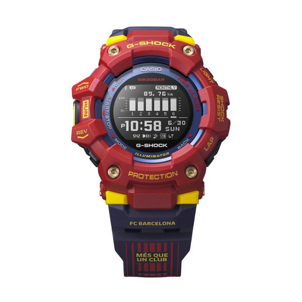 G-SHOCK ジーショック 腕時計デジタル G-SQUAD FCバルセロナ Matchdayコラボ モバイルリンク GBD-100BAR-4JR メンズウォッチ 国内正規品