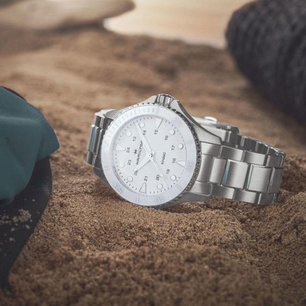 ハミルトン 腕時計 カーキ HAMILTON ネイビーScuba Quartz クォーツ 37mm H82221110 国内正規品