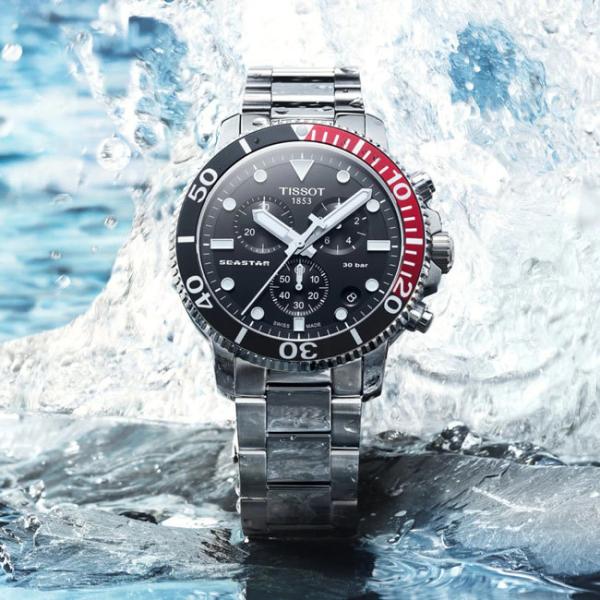 ティソ 腕時計 TISSOT SEASTAR シースター 1000 クォーツ クロノグラフ T1204171105101 メンズ 国内正規品