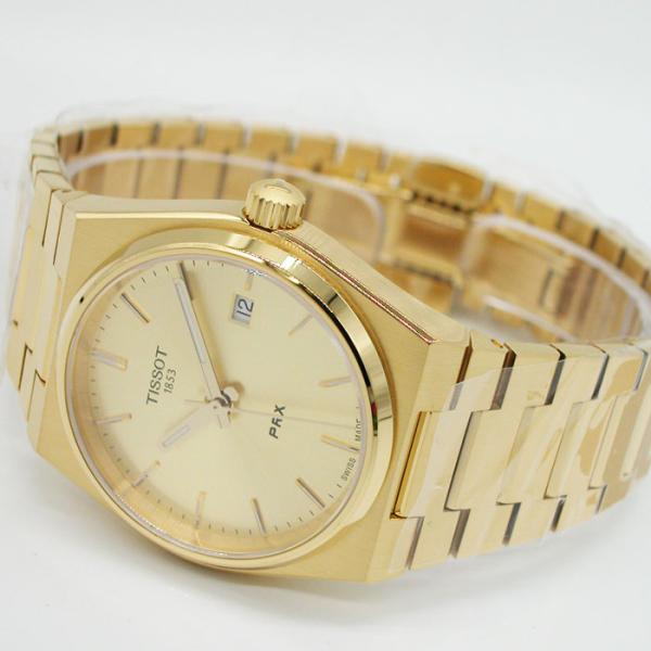 ティソ 腕時計 TISSOT PRX ピーアールエックス 35mm ゴールド文字盤 T1372103302100 国内正規品