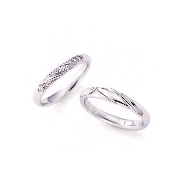 ニナリッチ 結婚指輪 ペア マリッジリング6RA905(Men) PT900 (画像右)