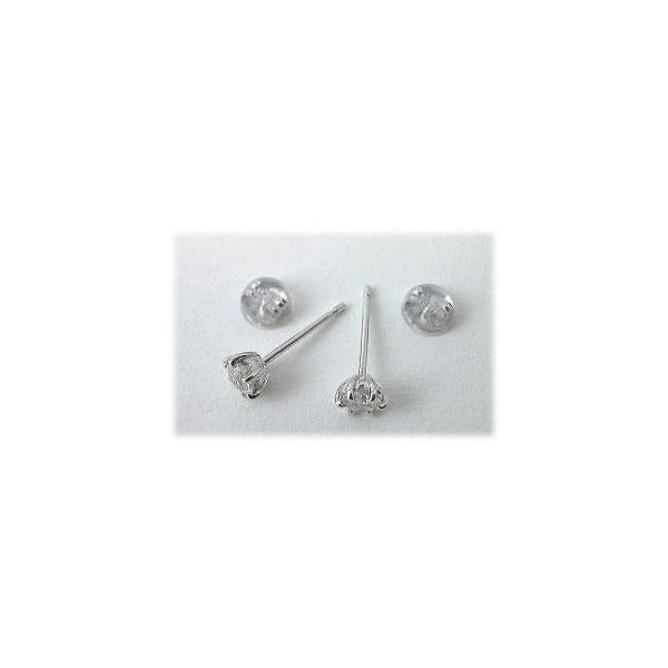 K18WG ダイヤモンドスタッドピアス 0.40ct