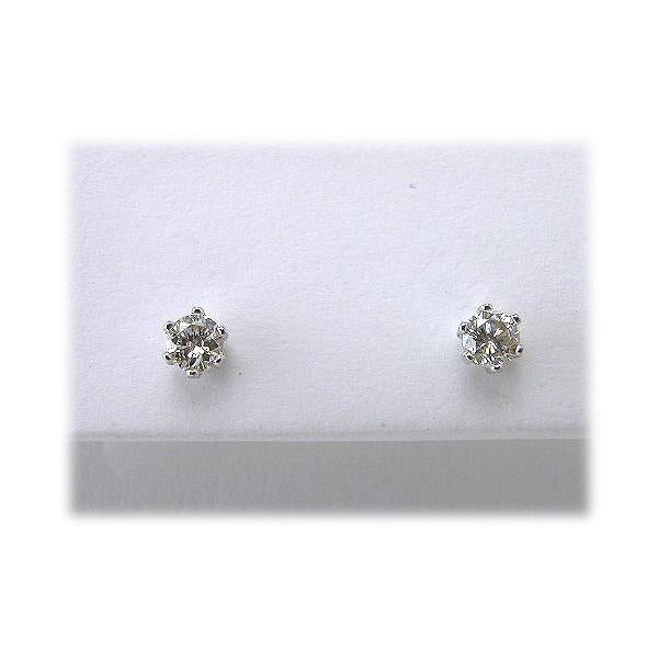プラチナ ダイヤモンドスタッドピアス 0.20ct