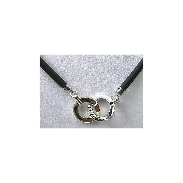 ゲルマニウム GERMACY シルバー ラバー ネックレス 40cm – 宝飾品 