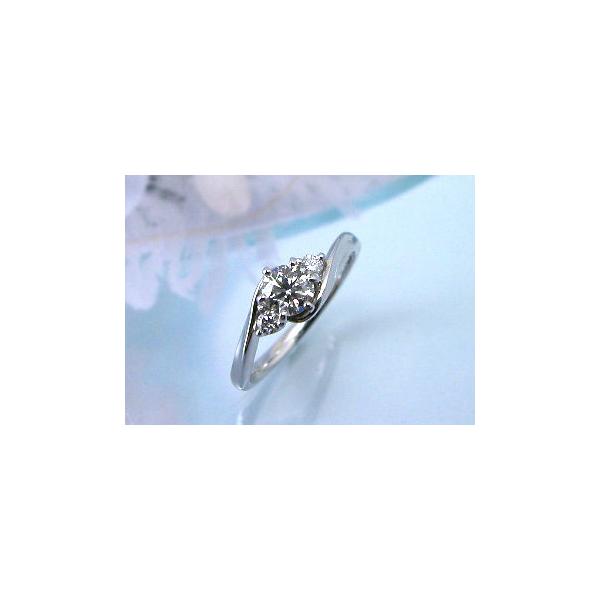 Pt ダイヤモンド リング 0.365ct エンゲージリング
