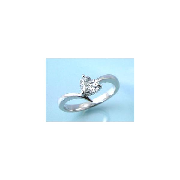 プラチナ ダイヤモンド リング 0.536ct ハートシェイプカットダイヤ ...