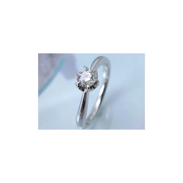 Pt ダイヤモンド エンゲージリング 0.309ct VS2 F エクセレントカット