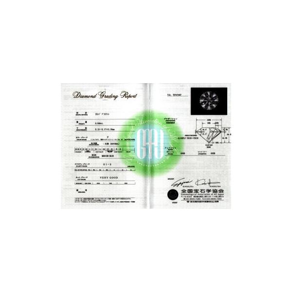 プラチナ ダイヤモンドペンダントネックレス 0.513CT SI2 E グッド鑑定書付き