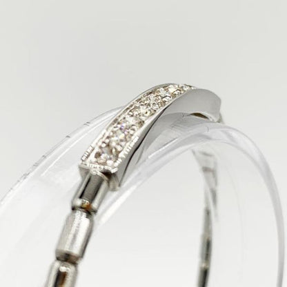 ダイヤモンドブレスレット プラチナ 0.50ct スプリング伸縮式フリーサイズ
