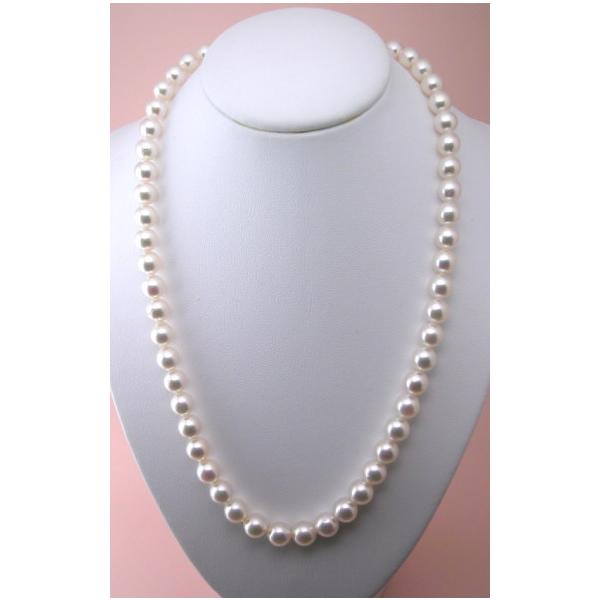 パールネックレス 7.0~7.5ミリ きれいなピンク珠