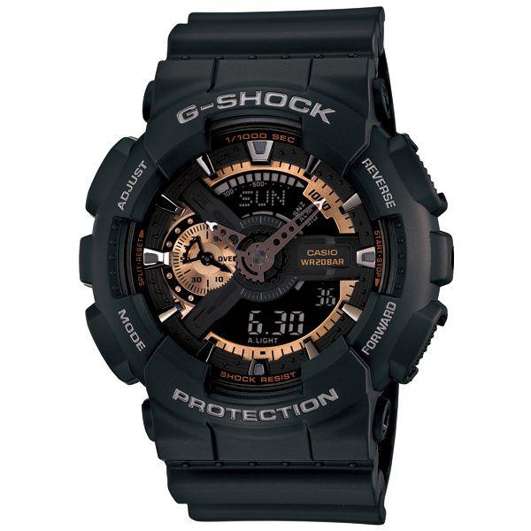 CASIO カシオ G-SHOCK Gショック ジーショック アナデジ ローズゴールド×ブラック GA-100MMC-1A 腕時計 プレゼント 誕生日プレゼント 父の日