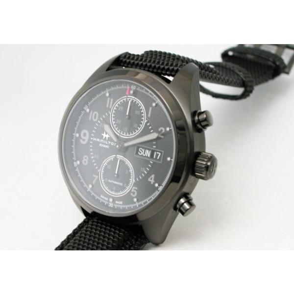 HAMILTON ハミルトン 腕時計 Khaki Field Auto Chrono カーキ フィールド オートクロノ ブラックPVD H71626735 国内正規品