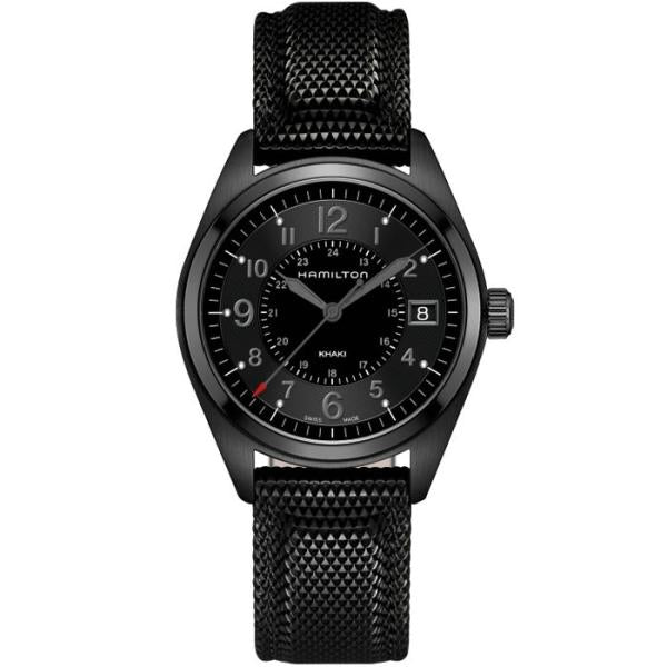HAMILTON ハミルトン 腕時計 Khaki Field カーキ フィールド クォーツ ブラックPVD 40mm H68401735 国内正規品