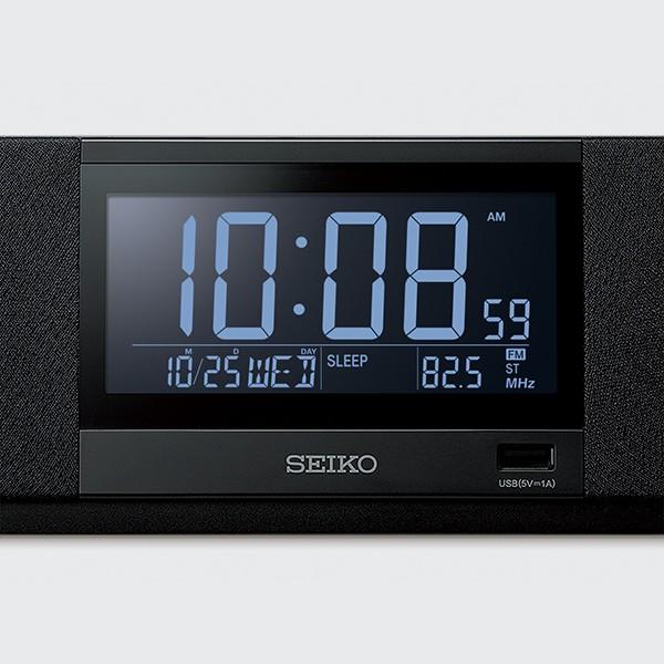セイコー オンキョー SEIKO 目覚まし時計 置き時計 マルチサウンドクロック SS501K ブラック ブルートゥーススピーカー デジタル ラジオ