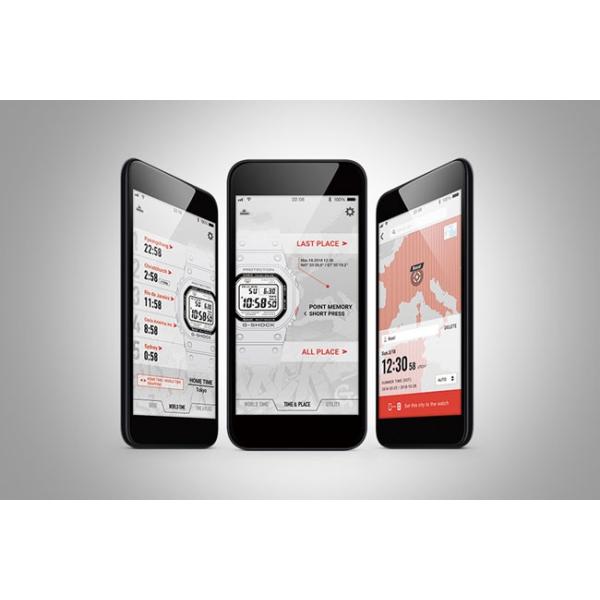 G-SHOCK ジーショック 腕時計 スマートフォンリンク ソーラー電波ウォッチ シルバー GMW-B5000D-1JF メンズ 国内正規品