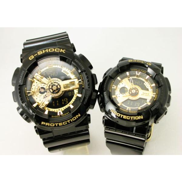 G-SHOCK ジーショック 腕時計 Baby-G ベビーG ペアウォッチ Black× Gold Series GA-110GB-1AJF BA-110-1AJF 国内正規品