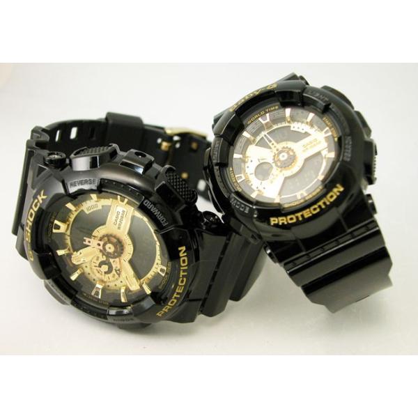 G-SHOCK ジーショック 腕時計 Baby-G ベビーG ペアウォッチ Black× Gold Series GA-110GB-1AJF BA-110-1AJF 国内正規品