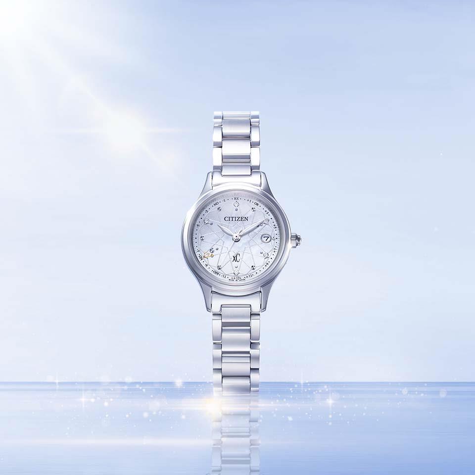 シチズン 腕時計 クロスシー CITIZEN エコドライブ電波 hikari collection Titania Happy Flight ES9490-87D 限定レディース