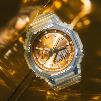 G-SHOCK ジーショック 腕時計 デジタルアナログコンビ スケルトン GA-2100BM-7A5JF メンズ 国内正規品
