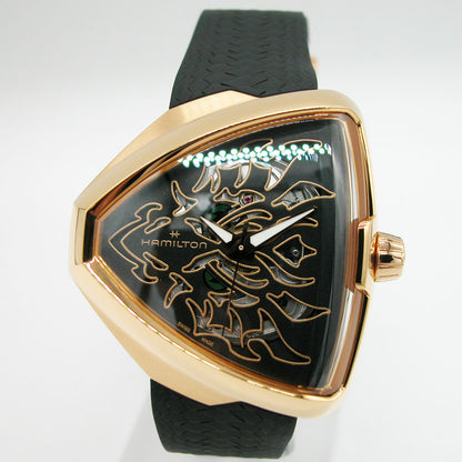 ハミルトン 腕時計 ベンチュラ エルビス80 HAMILTON Ventura Elvis80 ドラゴン ローズゴールドスケルトン オートマチック H24525332 国内正規品メンズ