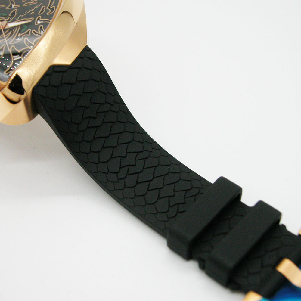 ハミルトン 腕時計 ベンチュラ エルビス80 HAMILTON Ventura Elvis80 ドラゴン ローズゴールドスケルトン オートマチック H24525332 国内正規品メンズ