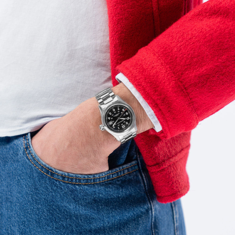 ハミルトン 腕時計 HAMILTON カーキフィールドオート38mm ステンレスブレス H70455133 国内正規品 メンズ