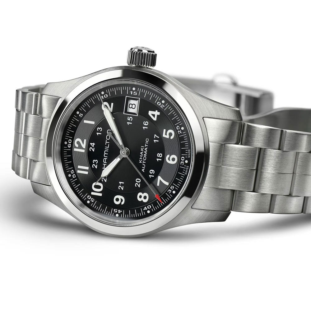 ハミルトン 腕時計 HAMILTON カーキフィールドオート38mm ステンレスブレス H70455133 国内正規品 メンズ