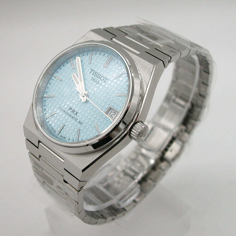TISSOT PRX powermatic80 ブルー 自動巻き メンズ腕時計 | nate 
