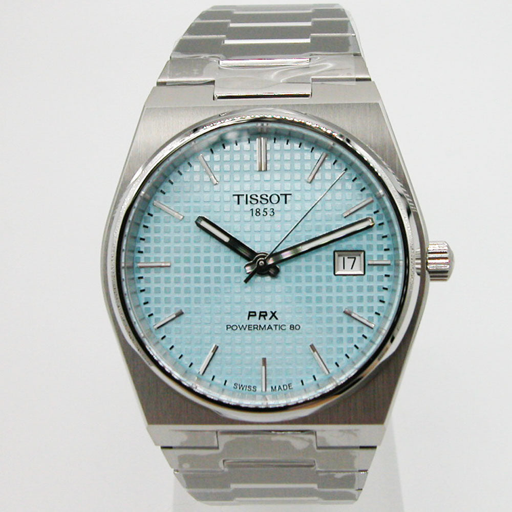 ティソ 腕時計 TISSOT PRX オートマティック自動巻 40mm アイスブルー 