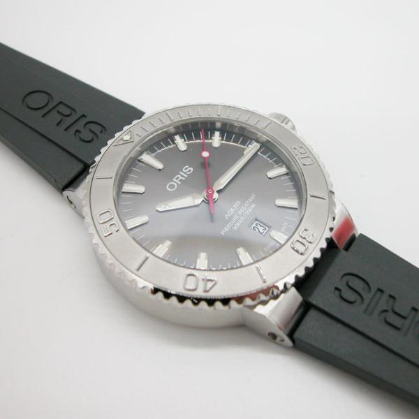 オリス ORIS 腕時計 アクイスデイト レリーフ 43.5mm 自動巻き ラバー 