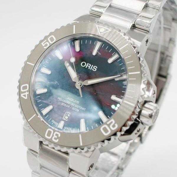 オリス ORIS 腕時計 アクイス デイト アップサイクル 41.5mm 自動巻き ステンレス Ref.733 77664150-Set 国内正規品