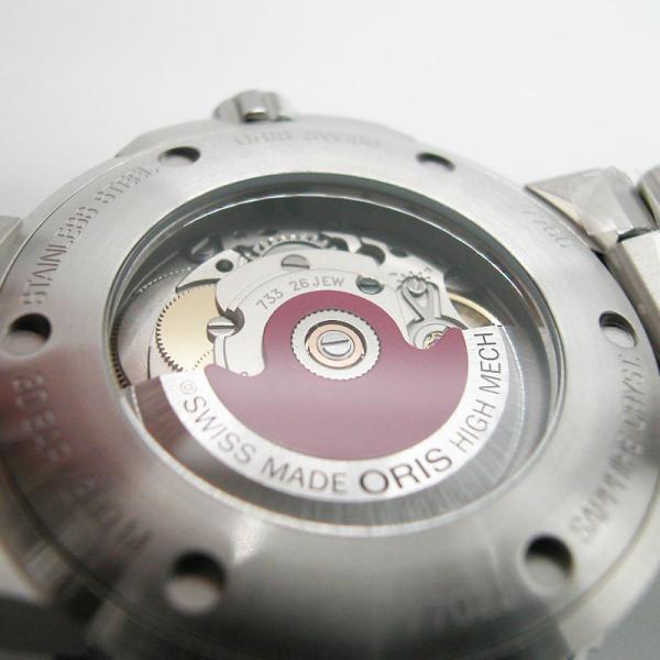 オリス ORIS 腕時計 アクイスデイト レリーフ レッドダイヤル 41.5mm 自動巻き Ref.73377664158-07 国内正規品