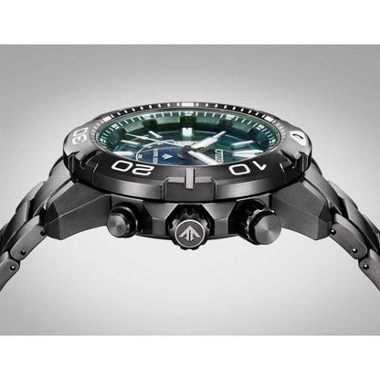 CITIZEN 腕時計 シチズン プロマスター LIGHT in BLACK 2022 GREEN EDITION エコドライブ電波時計 MARINEシリーズ ダイバー200M AS7146-58W メンズ