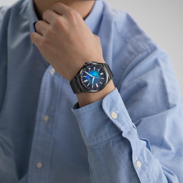 シチズン CITIZEN 腕時計 ATTESA アテッサ アクトライン UNITE with BLUE Eco-Drive エコドライブ ソーラー電波 ダイレクトフライト CB0215-18L 限定 メンズ