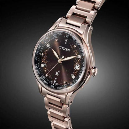 シチズンCITIZEN 腕時計 クロスシー DENPA Limited Models YOAKE COLLECTION ティタニアライン さくらピンク エコドライブ電波時計 EC1166-74E